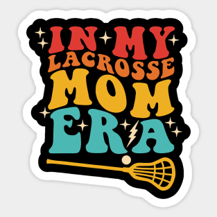 In My Lacrosse Mom Era Retro Sticker